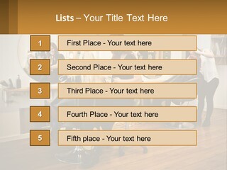 Color Image Hair Salon People PowerPoint Template
