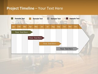 Color Image Hair Salon People PowerPoint Template