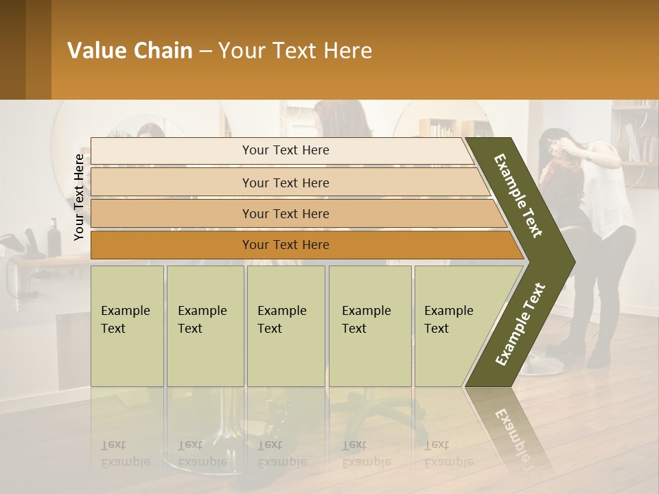 Color Image Hair Salon People PowerPoint Template