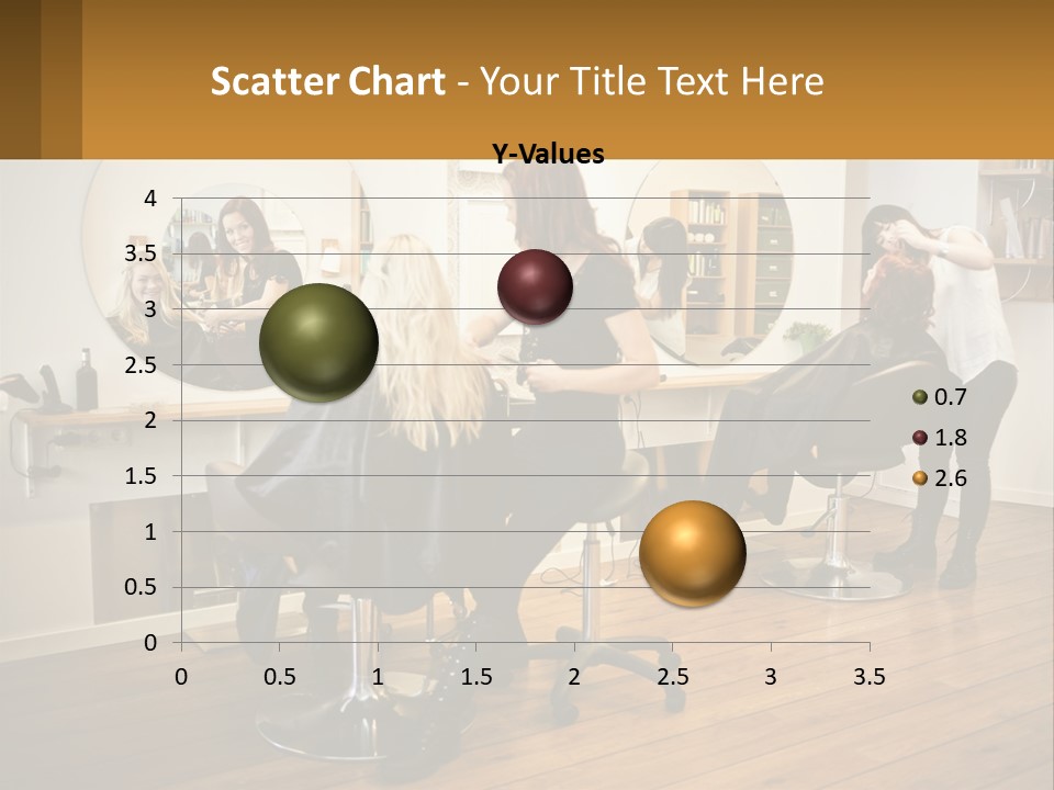 Color Image Hair Salon People PowerPoint Template