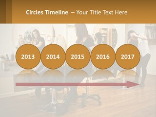 Color Image Hair Salon People PowerPoint Template