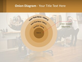 Color Image Hair Salon People PowerPoint Template