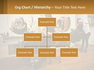 Color Image Hair Salon People PowerPoint Template