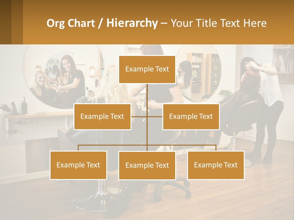 Color Image Hair Salon People PowerPoint Template