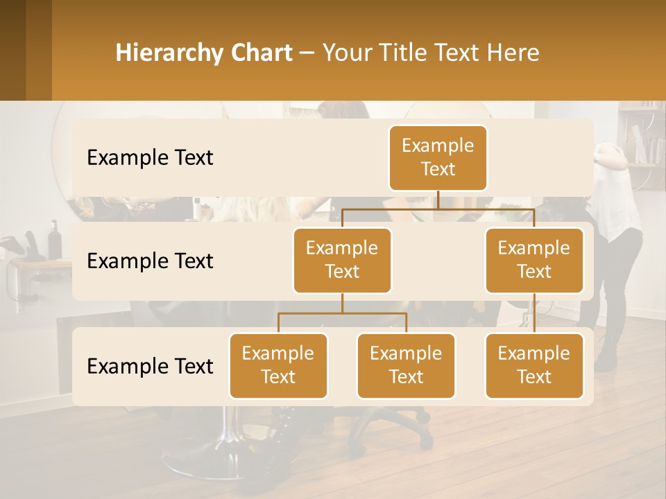Color Image Hair Salon People PowerPoint Template