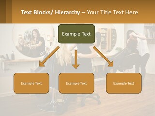 Color Image Hair Salon People PowerPoint Template