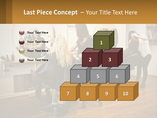 Color Image Hair Salon People PowerPoint Template