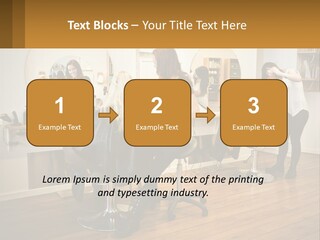 Color Image Hair Salon People PowerPoint Template