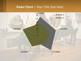 Color Image Hair Salon People PowerPoint Template