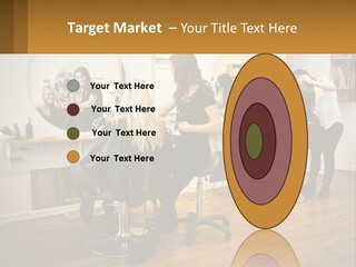 Color Image Hair Salon People PowerPoint Template