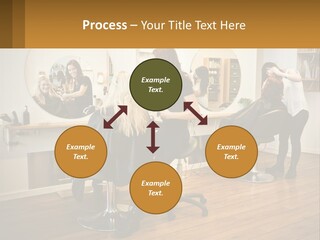 Color Image Hair Salon People PowerPoint Template