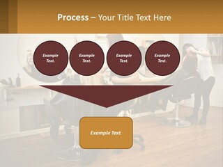 Color Image Hair Salon People PowerPoint Template