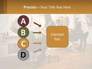 Color Image Hair Salon People PowerPoint Template