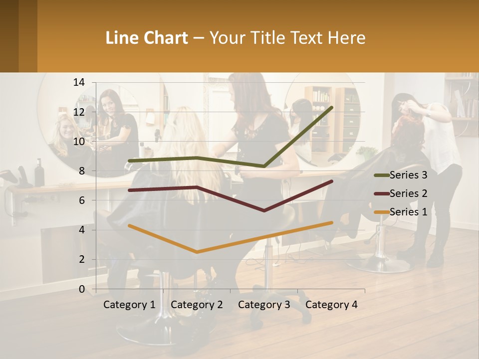 Color Image Hair Salon People PowerPoint Template