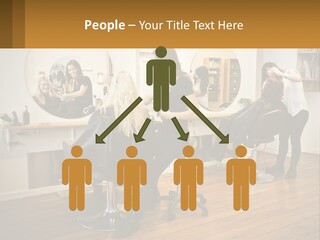 Color Image Hair Salon People PowerPoint Template