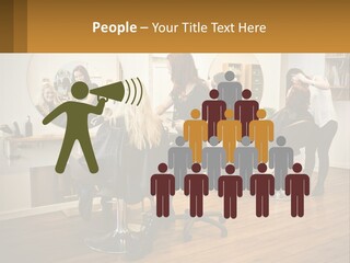 Color Image Hair Salon People PowerPoint Template