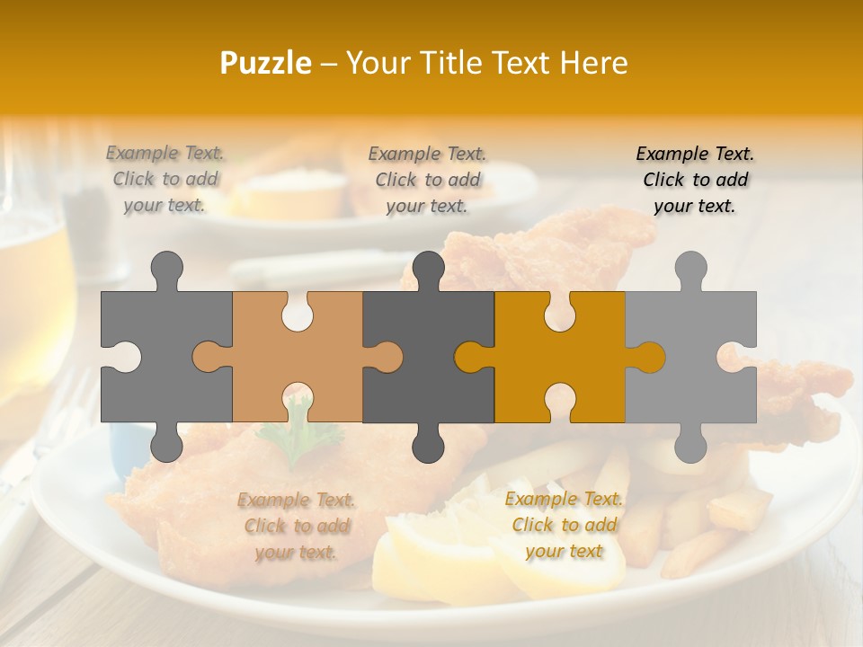 Cod Potato Seafood PowerPoint Template