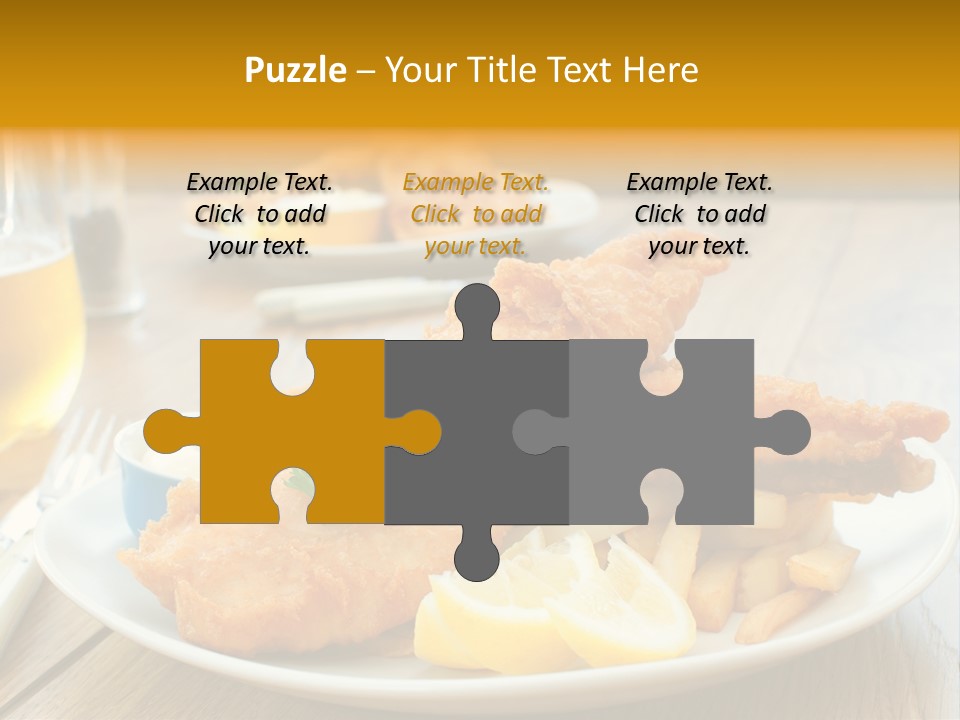 Cod Potato Seafood PowerPoint Template