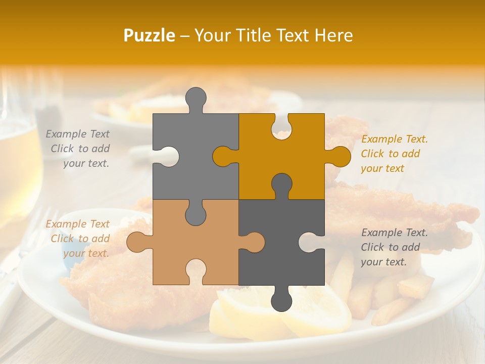 Cod Potato Seafood PowerPoint Template