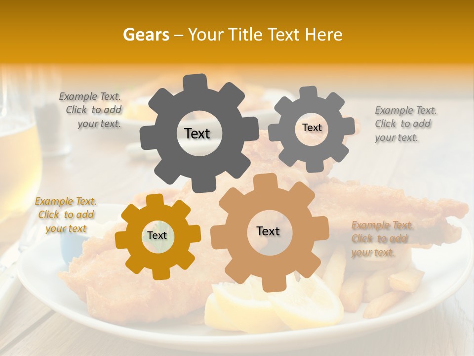 Cod Potato Seafood PowerPoint Template