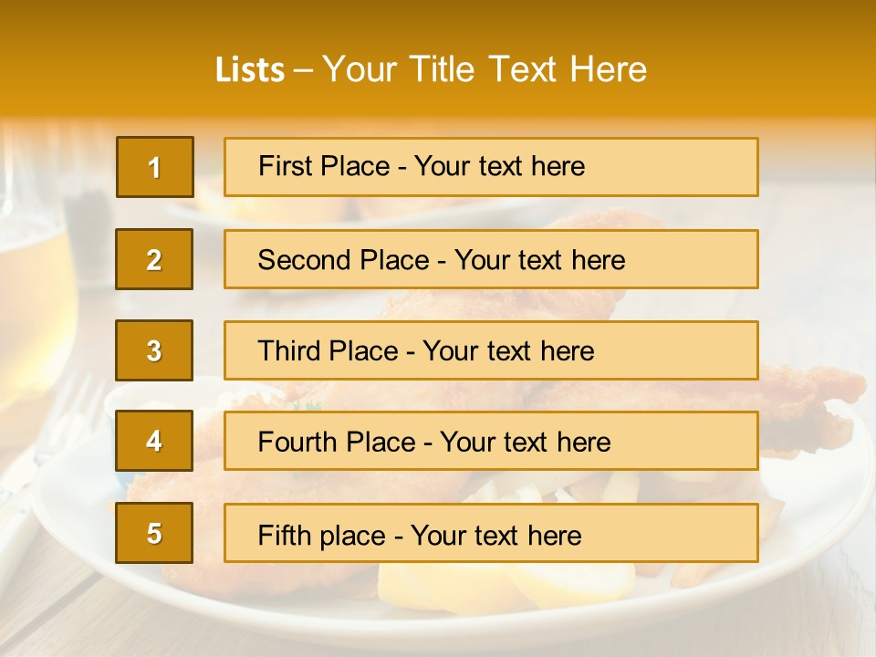 Cod Potato Seafood PowerPoint Template