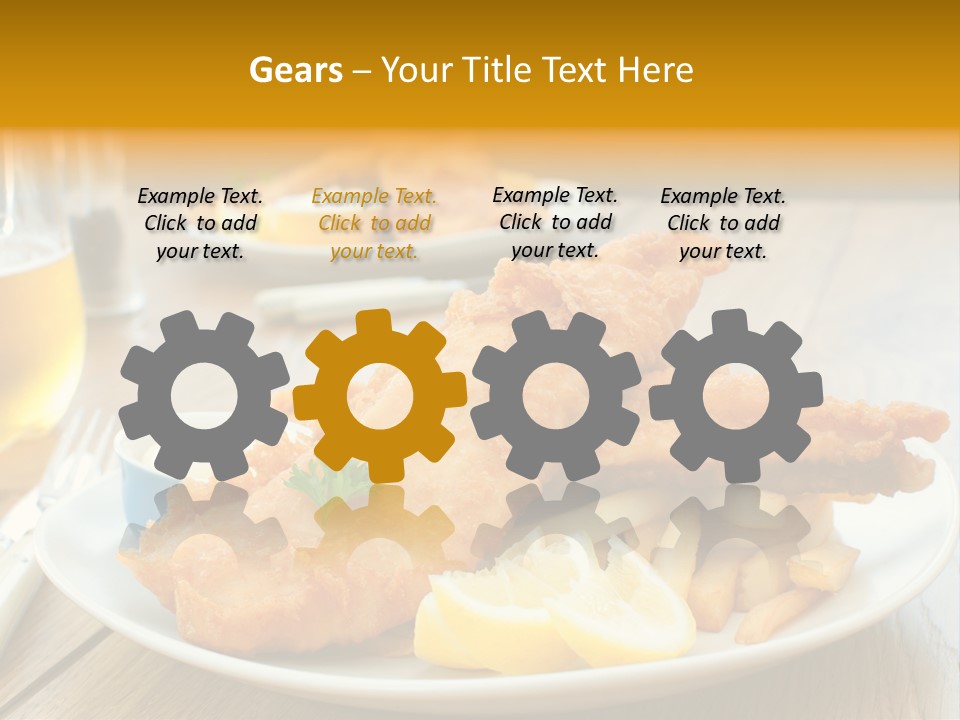 Cod Potato Seafood PowerPoint Template