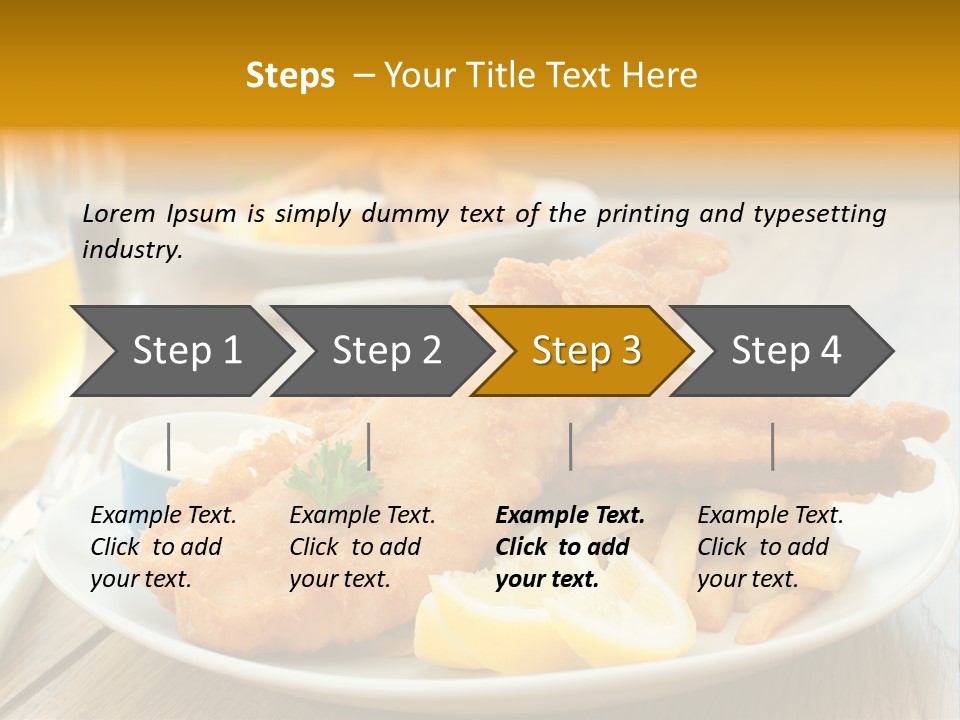 Cod Potato Seafood PowerPoint Template