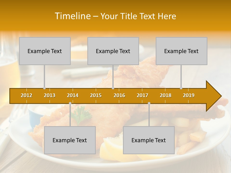 Cod Potato Seafood PowerPoint Template