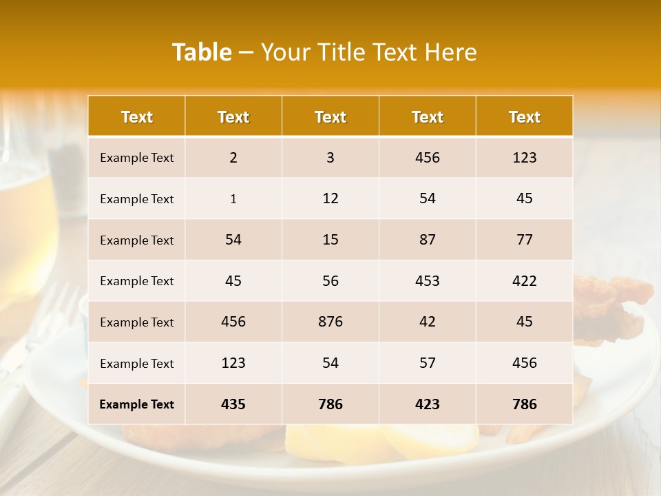 Cod Potato Seafood PowerPoint Template