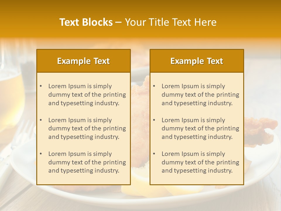Cod Potato Seafood PowerPoint Template