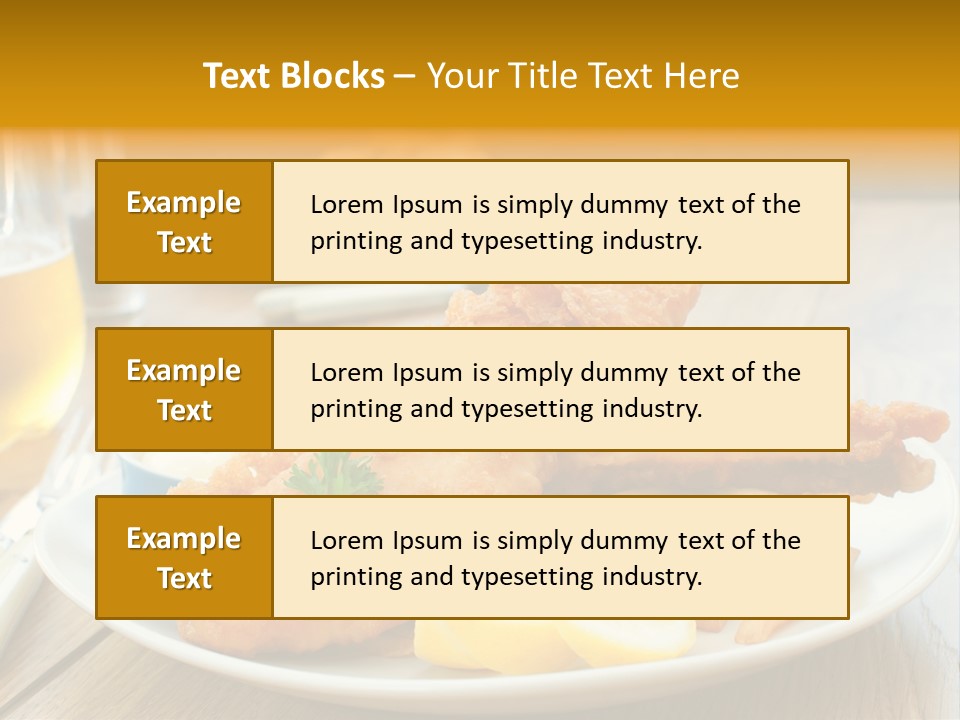 Cod Potato Seafood PowerPoint Template