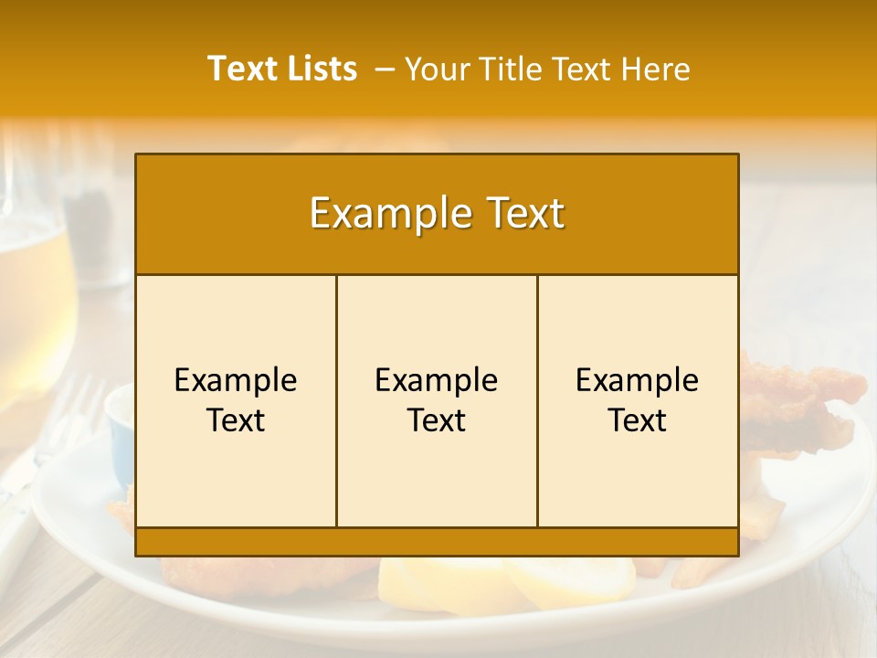 Cod Potato Seafood PowerPoint Template