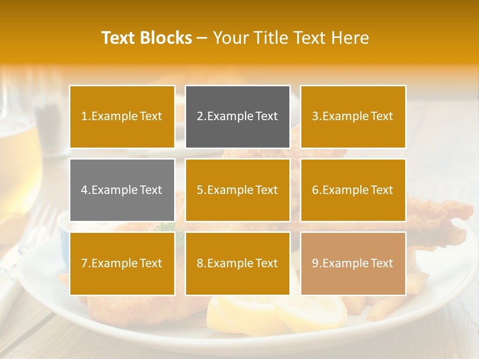 Cod Potato Seafood PowerPoint Template