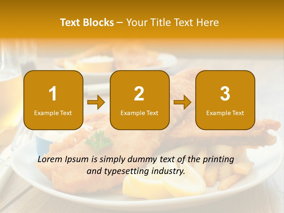 Cod Potato Seafood PowerPoint Template