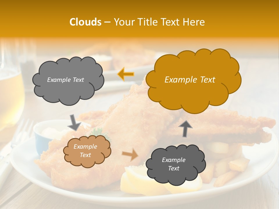 Cod Potato Seafood PowerPoint Template