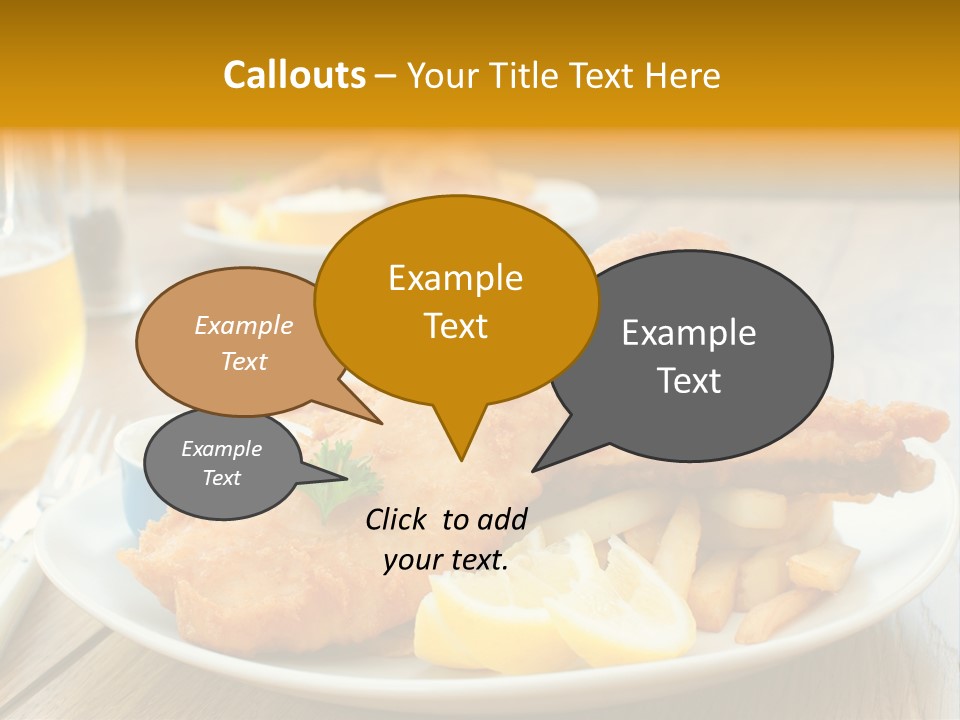 Cod Potato Seafood PowerPoint Template