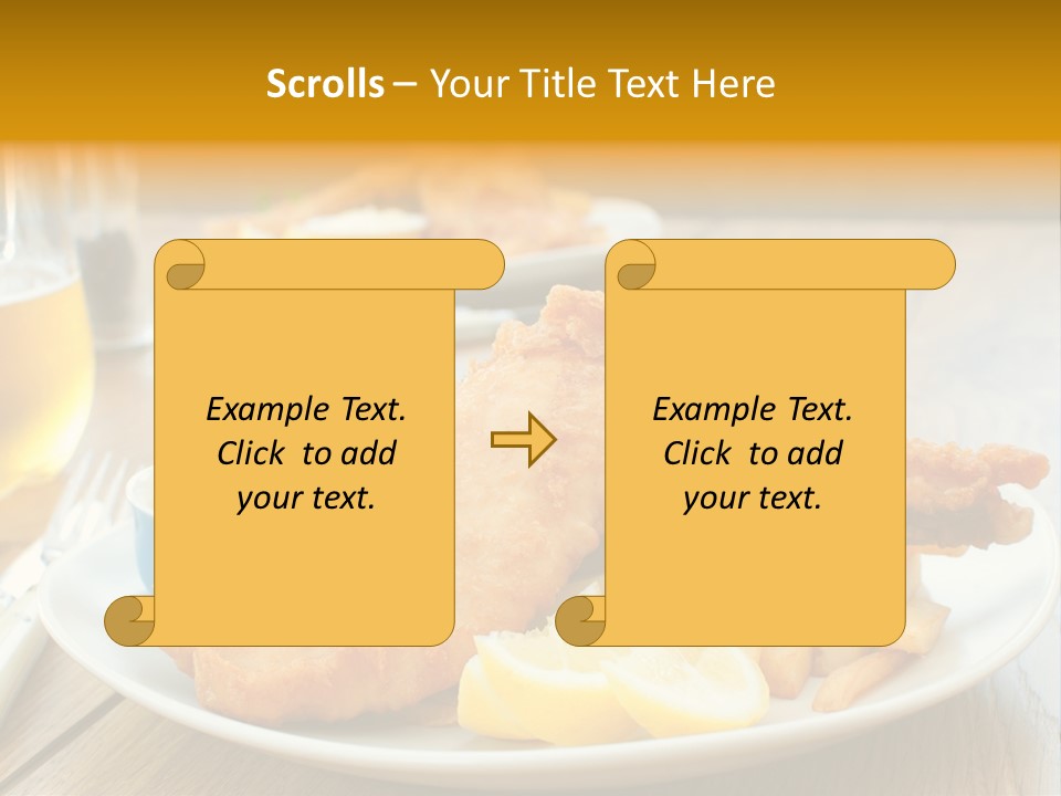 Cod Potato Seafood PowerPoint Template