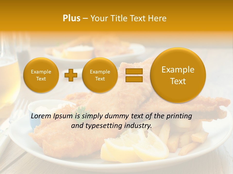 Cod Potato Seafood PowerPoint Template