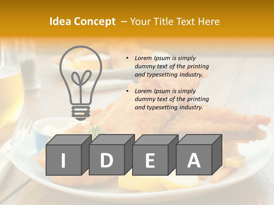 Cod Potato Seafood PowerPoint Template