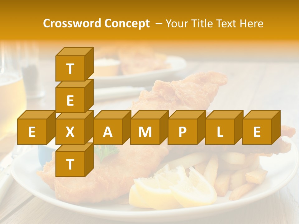 Cod Potato Seafood PowerPoint Template