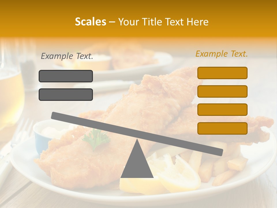 Cod Potato Seafood PowerPoint Template