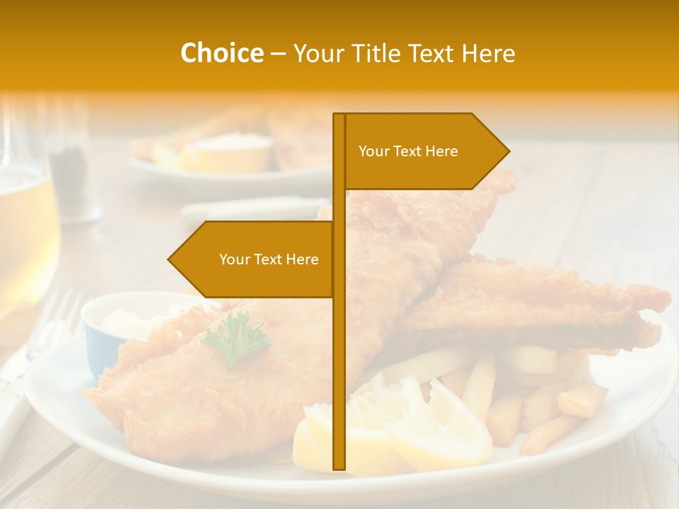 Cod Potato Seafood PowerPoint Template