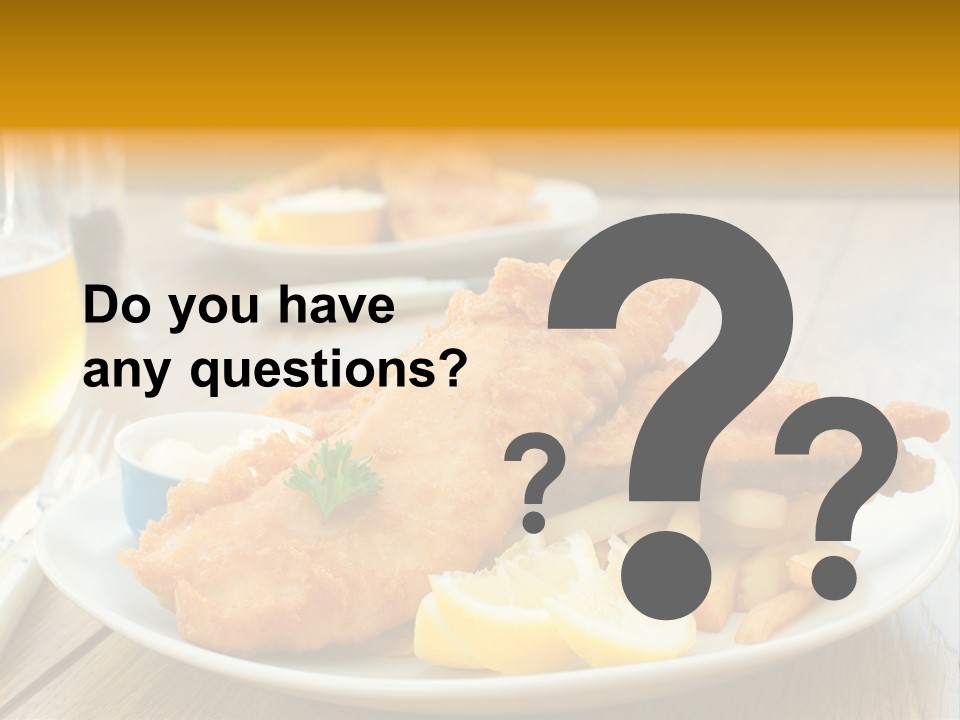 Cod Potato Seafood PowerPoint Template