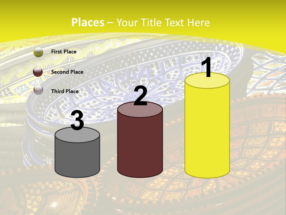 Decoration Plate Cup PowerPoint Template