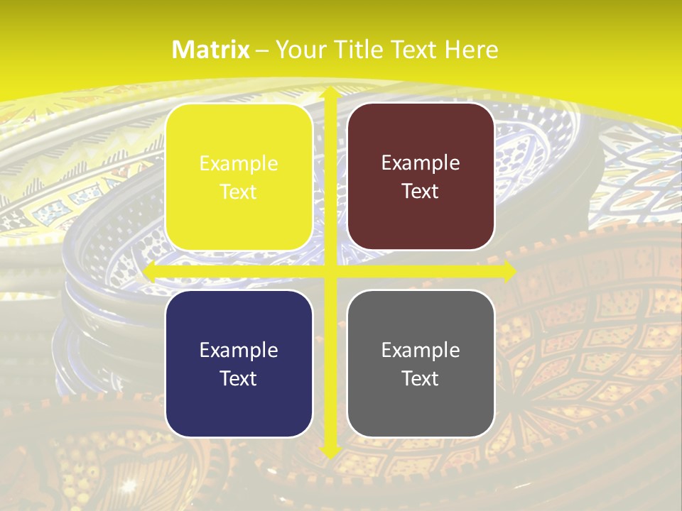 Decoration Plate Cup PowerPoint Template