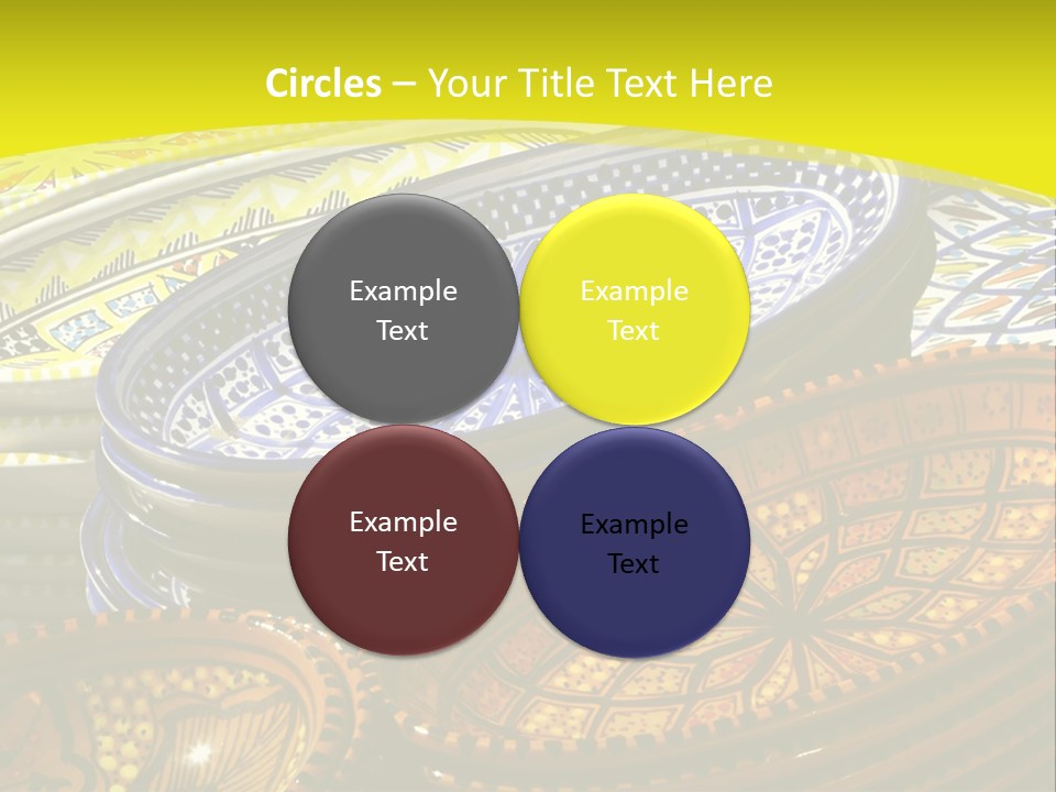 Decoration Plate Cup PowerPoint Template