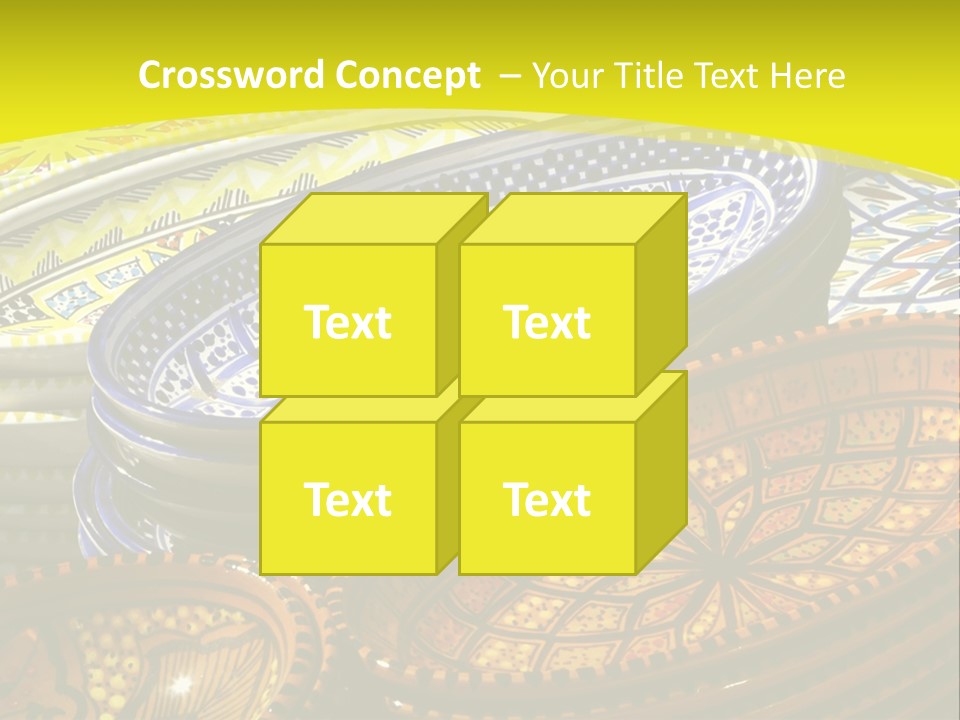 Decoration Plate Cup PowerPoint Template