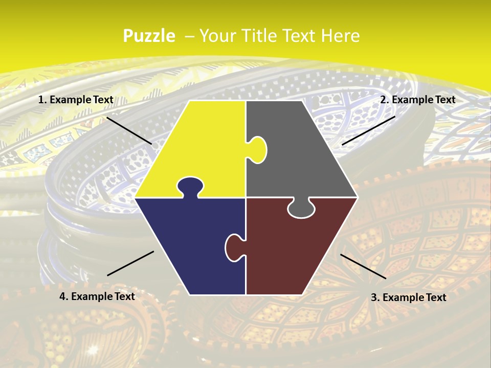 Decoration Plate Cup PowerPoint Template