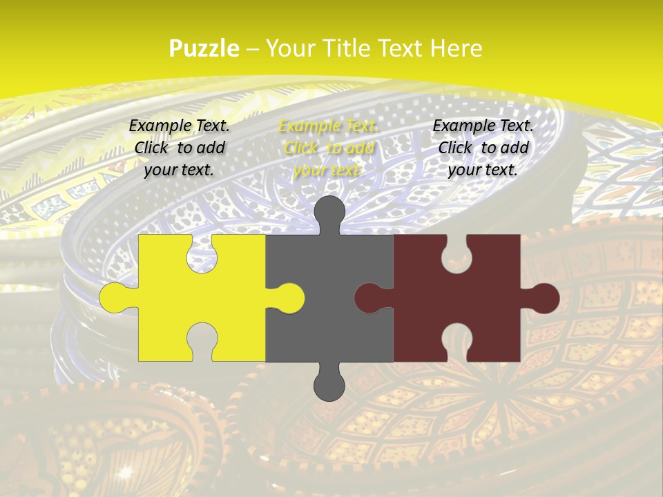 Decoration Plate Cup PowerPoint Template