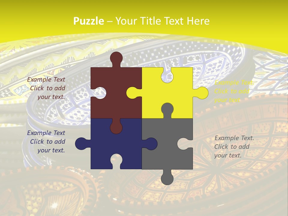 Decoration Plate Cup PowerPoint Template